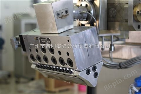 供应广州普同MESI-25+FOHU-300单螺杆挤出流延拉伸复合实验线。