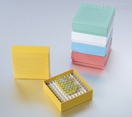 巴罗克biologix81格2英寸彩色纸冷冻盒